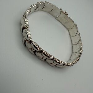 Vintage Sterling Silver Bow Bracelet - 19.8g